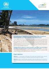 Strengthening the resilience of coastal communities, ecosystems, and economies to Sea Level Rise and Coastal Erosion
