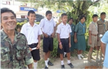 A group of core students in Baan Lam Kaen School.