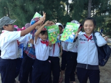 Local students in an ecopark, Hoi An, Quang Nam