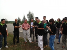 Journalists interviewing Dr. Truong Van Tuyen - Director of CCRD