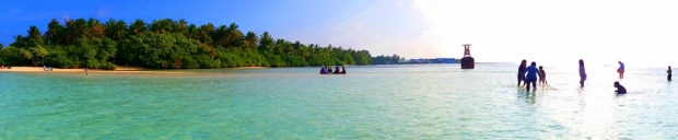 View of Kaafu Huraa atoll, site of MFF SGF project