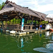 Floating class room in Ka Poe estuary