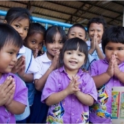 Young residents off Coconut Island who attended youth camps on Mangrove Study. 