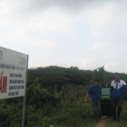 Waste collection from abandoned shrimp ponds