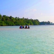 View of Kaafu Huraa atoll, site of MFF SGF project