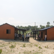 The two cabanas (view from the beach)