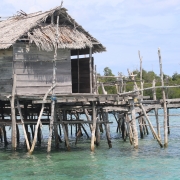 Guard post built on seaweed farming area