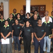 MFF all the way! IUCN Sri Lanka staff at the exhibiton featuring marine wonders of Sri Lanka co-hosted by MFF 