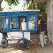 Aloe vera drink selling cart