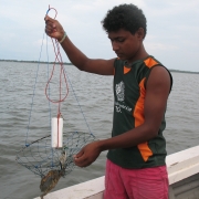 Traditional Mud crab fishing trap