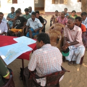 Meeting with members of Kokilai West and East Rural Development Societies during the situation analysis of SGF priority areas 