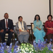 Speakers at the inaugural session of the Blue Economy Consultations in Bangkok, Thailand, 23 November 2015 (L-R): H.E. Mr Mikael Hemniti Winther, Ambassador of Denmark to Thailand and Dean of the Diplomatic Corps in Thailand; H.E. Rear Admiral (Retd) Md. Khurshed Alam, BN, Permanent Secretary (Maritime Affairs Unit), Ministry of Foreign Affairs, Bangladesh; Dr Shamshad Akhtar, Executive Secretary, UNESCAP; H.E. Ms Saida Muna Tasneem, Ambassador of Bangladesh to Thailand and Cambodia; Ms Aban Marker Kabraji,