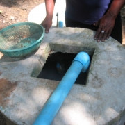 Close up of water treatment facility 