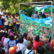  Puppet show on conservation of wetlands , WCS festival