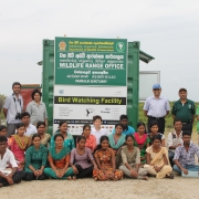 Youth team at the Wildlife range office - Sobana sitting third from right in front row