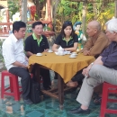 Meeting at Phu Thoi Pagoda to review the undertaken activities