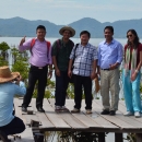 Workshop participants at Trapeang Sangke mangrove rehabilitation site