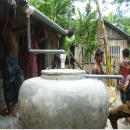 Locally innovated rain water harvesting unit in Bangladesh