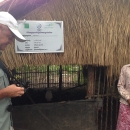 Project beneficiary showing an observer Chicken and Duck farming