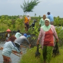 Women beneficiaries planting