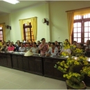 Women participate in the consultation on the pilot policy