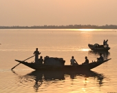 Sunset in Sundarban
