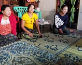 Kyi Htay (right); her aunt, Mi San (left); and Than Than Yu (centre) share their feedback and future plans for the VECC 