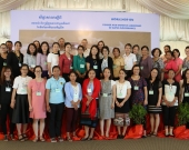 Participants and the Oxfam IUCN Gender and Women's Leadership in Water Governance workshop 