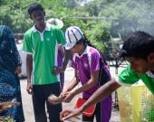 Mariyam Leen at the waste yard