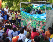  Puppet show on conservation of wetlands , WCS festival