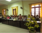 Women participate in the consultation on the pilot policy