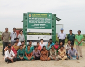 Youth team at the Wildlife range office - Sobana sitting third from right in front row