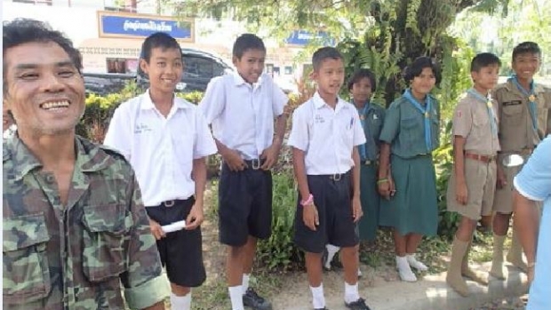 A group of core students in Baan Lam Kaen School.
