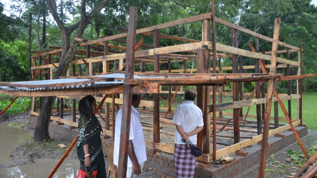 One of the under construction seed crushing mills in the Amragachhi bazar