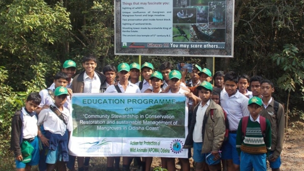 Eco-club students participate in the mangroves awareness camps