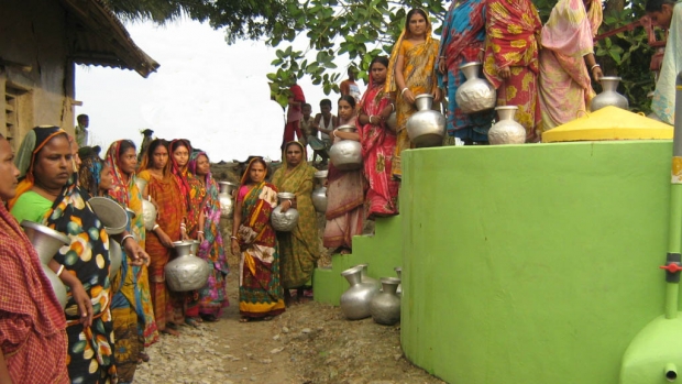 Reservoirs of rainwater provide precious potable water in the dry season in the coastal zone