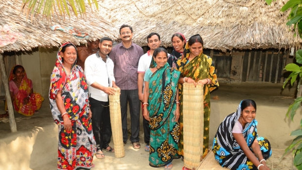 Sundarban dependent women turned entreprenures through saline tolerant reed cultivation and processing