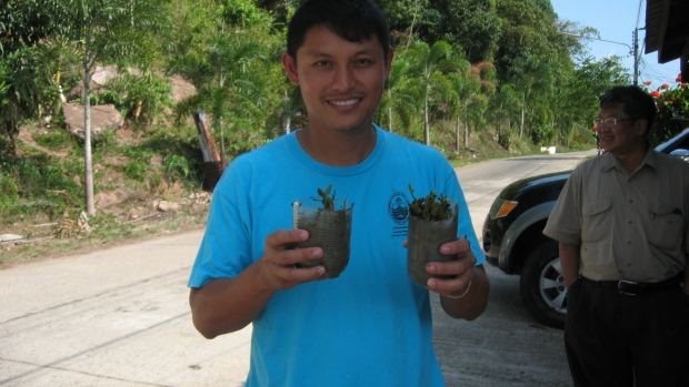 Watcharin Sawangkan community leader who received Climate Change award for the Toam Yai 