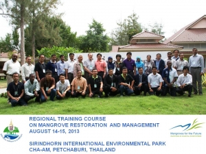 Regional Mangrove Training Course Group at Sirindhorn IE Park