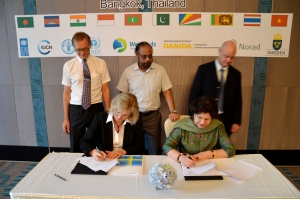 IUCN and SIDA sign agreements at the MFF Phase 3 launch