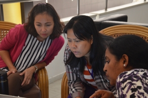 ToT participants doing groupwork during a classroom session at AIT