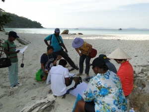 3rd ICM Course participants study coastal issues on field