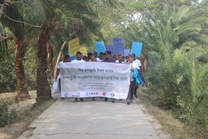 Rally in Nijhum Dwip on World Wetlands Day 2018