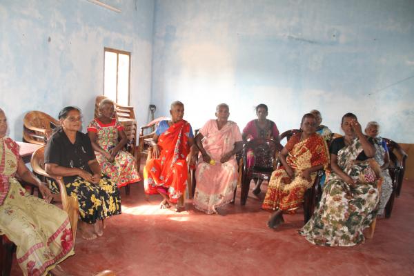 Awareness raising of MFF beneficiaries. (Mary sitting second from left)