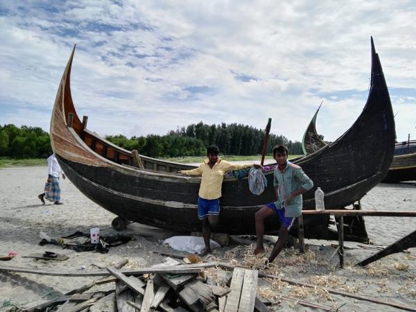 Boat renovation on Inani Beach Coxs Bazar