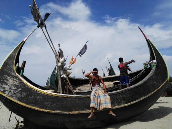 Fishermen on Inani Beach Coxs Bazar