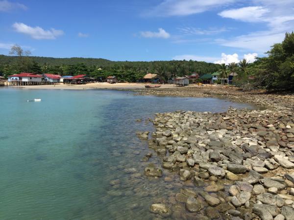 village on the coast of koh rong