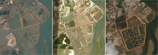 Google Earth images combined marked