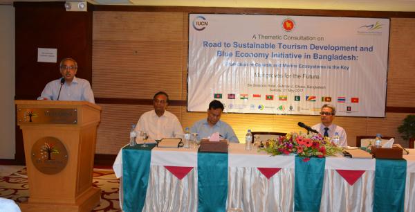 Secretary Ishtiaque Ahmad delivers speech